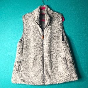 Sleeveless furry vest